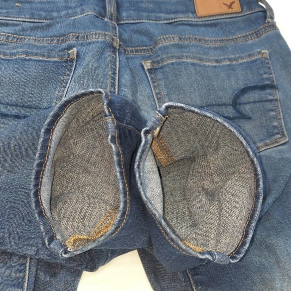 American Eagle Classic Blue Skinny Jeans - Picture 4 of 10